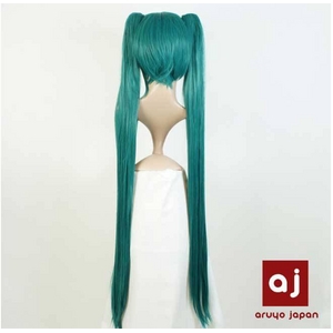 耐熱高級繊維 コスプレに欠かせないカラーウィッグ COSPLAY T 濃いグリーン
