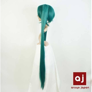 耐熱高級繊維 コスプレに欠かせないカラーウィッグ COSPLAY T 濃いグリーン