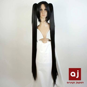 耐熱高級繊維 コスプレに欠かせないカラーウィッグ COSPLAY T ブラック