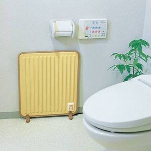 ホーロー製遠赤外線トイレ用パネルヒーター イエロー HL-200Y