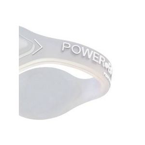 【日本正規品】POWER BALANCE パワーバランス シリコン・ブレスレット（クリア/ホワイト S）