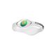 【日本正規品】POWER BALANCE（パワーバランス） シリコン・ブレスレット（ホワイト/ブラック XSサイズ)