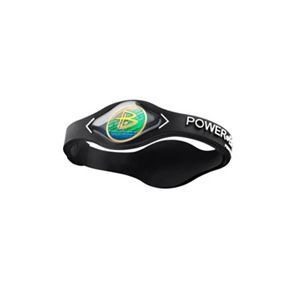 【日本正規品】POWER BALANCE(パワーバランス) シリコン・ブレスレット(ブラック/ホワイト Mサイズ)