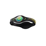 【日本正規品】POWER BALANCE（パワーバランス） シリコン・ブレスレット（ブラック/イエロー XSサイズ)