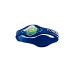 【日本正規品】POWER BALANCE（パワーバランス） シリコン・ブレスレット（ロイヤルブルー/ホワイト Lサイズ)