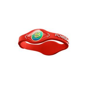 【日本正規品】POWER BALANCE（パワーバランス） シリコン・ブレスレット（レッド/ホワイト)