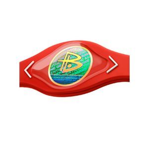 【日本正規品】POWER BALANCE（パワーバランス） シリコン・ブレスレット（レッド/ホワイト)