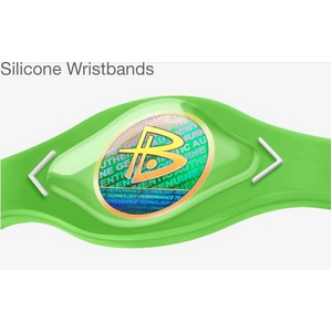 【日本正規品】POWER BALANCE（パワーバランス） シリコン・ブレスレット（ライムグリーン/ホワイト XSサイズ)