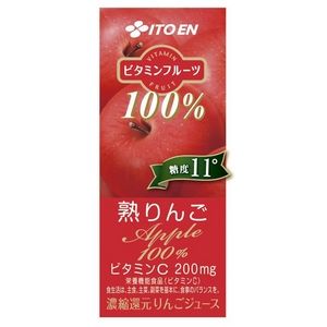 伊藤園 ビタミンフルーツ 熟りんご 紙パック 200ml×72本セット