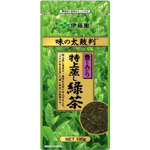 伊藤園 味の太鼓判 特上蒸し緑茶1000【100g×10本セット】