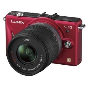 Panasonic(パナソニック) デジタル一眼カメラ ダブルレンズキット ファインレッド DMC-GF2W-R