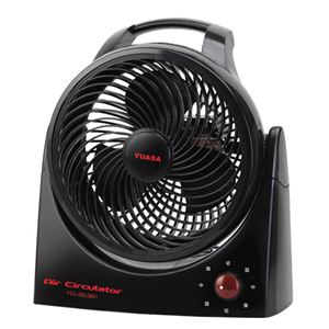 YUASA(ユアサ) サーキュレーター扇 YCL-20M-BK ブラック 【扇風機】