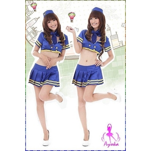 コスプレ コスプレ*ブルーのセクシーセーラー制服 婦警