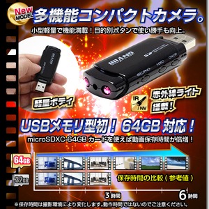 【小型カメラ】USBメモリ型ビデオカメラ(匠ブランド)『i-Force』(アイフォース)