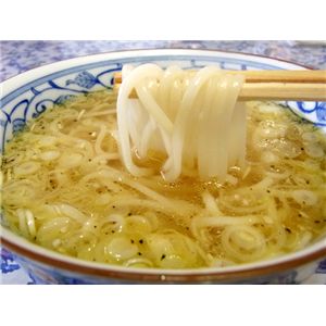 【比内地鶏】の鶏塩スープで食べる「鶏塩や」稲庭うどん★ご家庭用 （8食入）