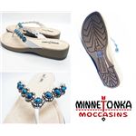 minnetonka�i�~�l�g���J �T���_���j ���f�B�[�X�T���_�� CASCADE THONG �J�X�P�[�h �g���O �z���C�g�i70012�j  US8�i25cm�j