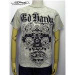 ed hardyiGhn[fB[j YTVc Double Skull & Tiger Beige S