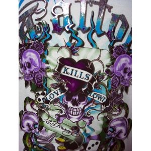 ed hardy(エドハーディー) メンズTシャツ Love Kills Slowly GAMBLE ホワイト M
