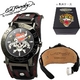 ed hardy（エドハーディー） 腕時計 メンズ/レディース ラブキル【HU-LK0082】ブラック 