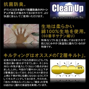 ハンガリー産ホワイトダック90% 日本製 高級羽毛掛布団（デボン） シングルロング ピンク