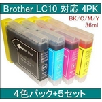 yBrotherΉzLC10 ݊CNJ[gbW4FpbN ubN/VA/}[^/CG[ie36mlj y5Zbgz