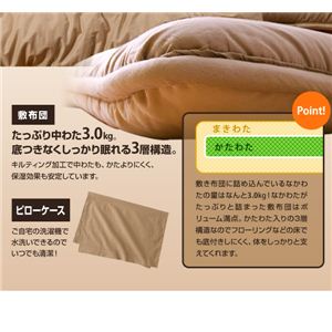 帝人共同開発 マイティトップ(R)II使用 清潔・快適寝具 シングル 4点セット ツートン