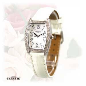 ���yCELEVIE�z�V�R�_�C��100�΃W���G���[�E�H�b�`��WHITE