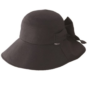 クールインハット(リボン付き) ブラック