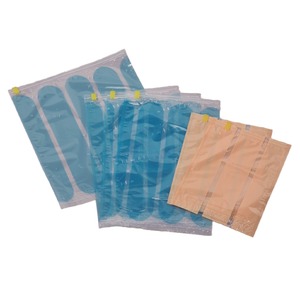 簡単圧縮トラベルスリムパック6枚組 ブルー