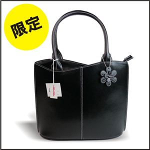 anan(アンアン) オリジナル花柄チャーム牛革ハンドバック AFB-100