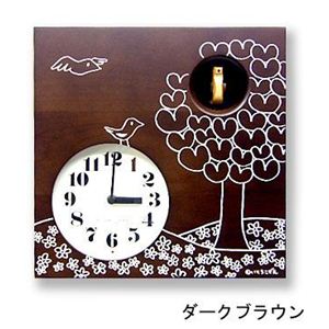 カッコー時計 いとうこずえデザイン IK656BRダークブラウン 