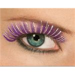 RUBIE'S（ルービーズ） MAKEUP（メイクアップ） コスプレ用メイク用品 Hologram Eyelashes - Purple（ホログラム アイラッシュ パープル）