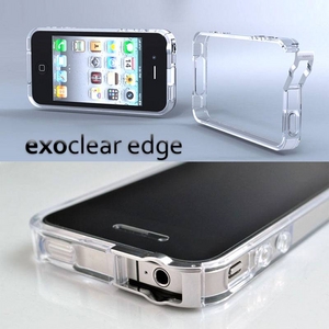 ◆iPhone4S / iPhone4  バンパーケース exoclear edge （エクソクリア エッジ） Clear