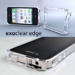 ◆iPhone4S / iPhone4  バンパーケース exoclear edge （エクソクリア エッジ） Smoke Black