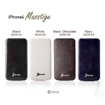 iPhone4S / iPhone4 対応ケース 高級感UP! Masstige Forder White