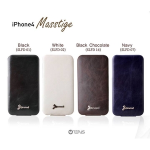 iPhone4S / iPhone4 対応ケース 高級感UP! Masstige Forder Navy