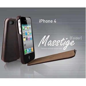 iPhone4S / iPhone4 対応ケース 高級感UP! Masstige Forder Navy