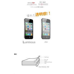 iPhone4S/iPhone4 LUMINOUS-A PREMIUM PROTECTION FILMプレミアム液晶保護フィルム