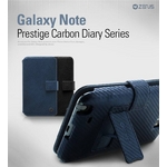 ★GALAXY Note SC-05Dケース★Black Prestige Carbon Diary●100％本革●スタンド付　手帳タイプ の詳細ページへ