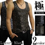 Luxury Black（ラグジュアリーブラック） スターUネックタンクトップ SLV（シルバー） Mサイズ