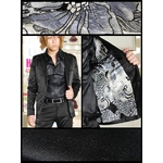 LuxuryBlack(ラグジュアリーブラック) ドレススーツ Lameflower SUIT XLサイズ