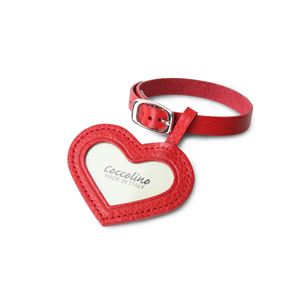 Cocolino(コッコリーノ) ワンチョB ブラック/ハートチャーム：レッド (犬 ペット仏壇 骨壺)