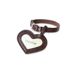 Cocolino(コッコリーノ) ワンチョB ブラック/ハートチャーム:チョコ (犬 ペット仏壇 骨壺)