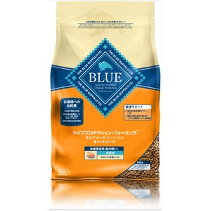 (まとめ)ブルーバッファロー 成猫用室内飼い -体重管理用- チキン&玄米 2kg【×4セット】【ペット用品・猫用フード】