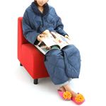 着る羽毛布団 U-MO(ウーモ) 着る羽毛ガウン ナイトブルー