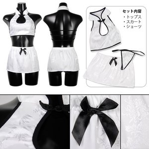 ★セクシーチャイナトップ＆スカート♪ショーツ付き3点セット【コスプレ/コスチューム/衣装】03000105