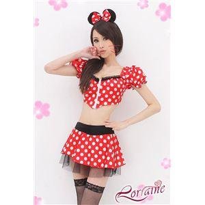 キュート♪ミニーちゃんコスプレセット/コスチューム/ミニスカ/衣装/C124-2