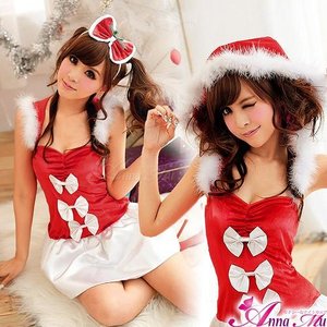 【クリスマスコスプレ】クリスマス☆サンタクロースコスプレセット/クリスマス/制服/サンタ衣装/コスプレ/コスチューム/衣装/s016-1