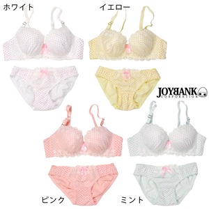 チュールカバープチドットブラ&ショーツセット【ブラショーツセット/フラワーレース/スプリング/ビジュー/ナイトウェア/下着/ランジェリー/コスプレ】07000222 ミントS