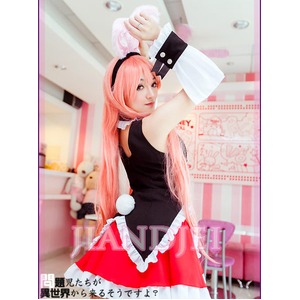 【ドレスコスプレ ベスト付 アニメバニーガール/バニー/ハロウィン/クリスマス/イベント/舞台/仮装/パーティ/コスプレ/コスチューム/衣装】4210